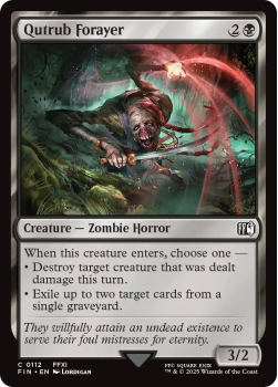 Qutrub Forayer single card from Magic the Gathering