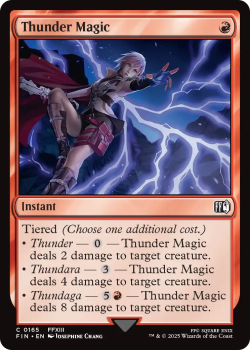 Thunder Magic single card from Magic the Gathering