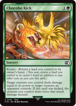 Chocobo Kick single card from Magic the Gathering