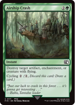 Airship Crash single card from Magic the Gathering