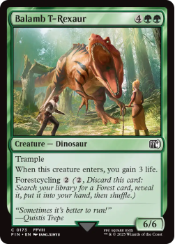 Balamb T-Rexaur single card from Magic the Gathering