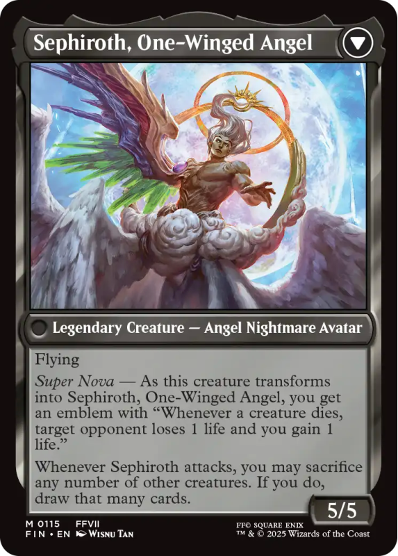 Sephiroth, Fabled SOLDIER // Sephiroth, One-Winged Angel (FOIL