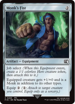 Monk's Fist single card from Magic the Gathering