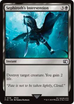 Sephiroth's Intervention single card from Magic the Gathering