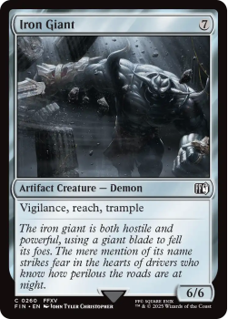 Iron Giant single card from Magic the Gathering