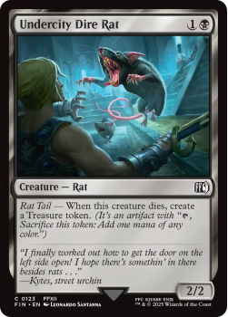 Undercity Dire Rat single card from Magic the Gathering