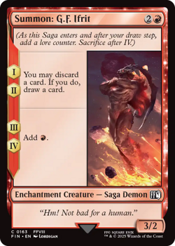 Summon: G.F. Ifrit : 0163 FINAL FANTASY - Magic the Gathering Single Card