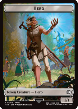Hero Token single card from Magic the Gathering