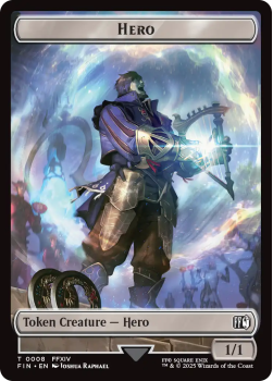 Hero Token single card from Magic the Gathering