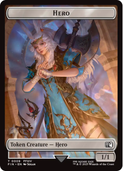 Hero Token single card from Magic the Gathering