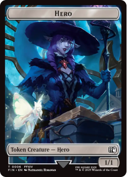 Hero Token single card from Magic the Gathering