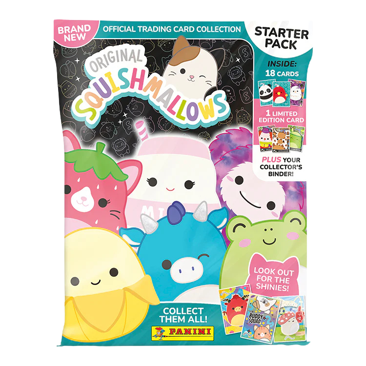 squishmallow trading card binder Panini Squishmallows Mallow Days Sticker Collection Starter Pack Booghe Squishmallow Binder | eBay