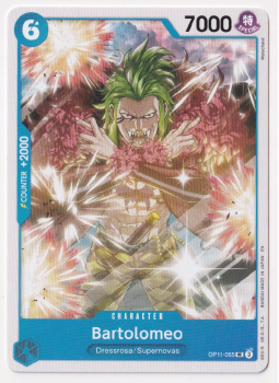 Bartolomeo : OP11-055 A FIST OF DIVINE SPEED - One Piece Single Card