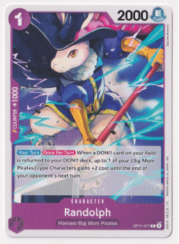 Randolph : OP11-077 A FIST OF DIVINE SPEED - One Piece Single Card