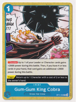 Gum-Gum King Cobra : OP11-059 A FIST OF DIVINE SPEED - One Piece Single Card