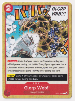 Glorp Web!! : OP11-019 A FIST OF DIVINE SPEED - One Piece Single Card