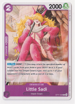 Little Sadi : OP11-063 A FIST OF DIVINE SPEED - One Piece Single Card