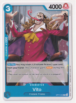 Vito : OP11-042 A FIST OF DIVINE SPEED - One Piece Single Card