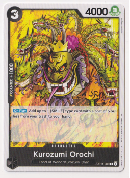 Kurozimi Orochi : OP11-085 A FIST OF DIVINE SPEED - One Piece Single Card