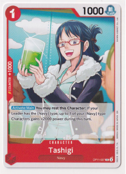 Tashigi : OP11-007 A FIST OF DIVINE SPEED - One Piece Single Card
