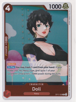 Doll : OP11-008 A FIST OF DIVINE SPEED - One Piece Single Card