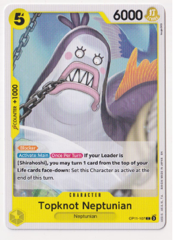 Topknot Neptunian : OP11-107 A FIST OF DIVINE SPEED - One Piece Single Card