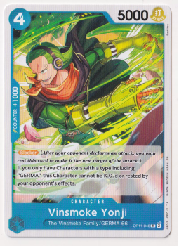 Vinsmoke Yonji : OP11-046 A FIST OF DIVINE SPEED - One Piece Single Card