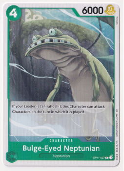 Bulge-Eyed Neptunian : OP11-027 A FIST OF DIVINE SPEED - One Piece Single Card