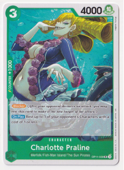 Charlotte Praline : OP11-029 A FIST OF DIVINE SPEED - One Piece Single Card
