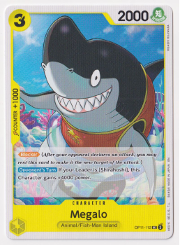 Megalo : OP11-112 A FIST OF DIVINE SPEED - One Piece Single Card
