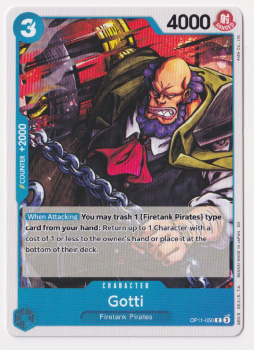 Gotti : OP11-050 A FIST OF DIVINE SPEED - One Piece Single Card