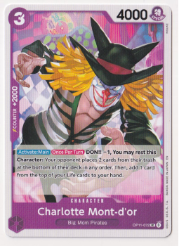 Charlotte Mont-dor : OP11-072 A FIST OF DIVINE SPEED - One Piece Single Card