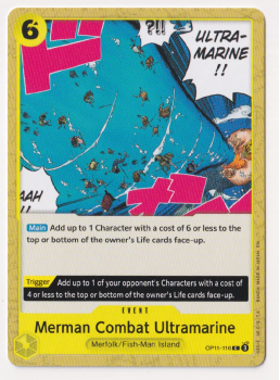 Merman Combat Ultramarine : OP11-116 A FIST OF DIVINE SPEED - One Piece Single Card