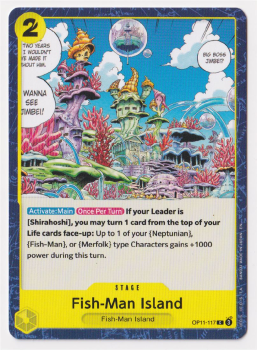 Fish-Man Island : OP11-117 A FIST OF DIVINE SPEED - One Piece Single Card