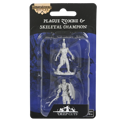Pathfinder Deep Cuts Unpainted Miniatures: Plague Zombie & Skeletal Champion