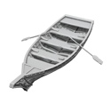 Dungeons & Dragons:Nolzur's Marvellous Miniatures - Rowboat & Oars