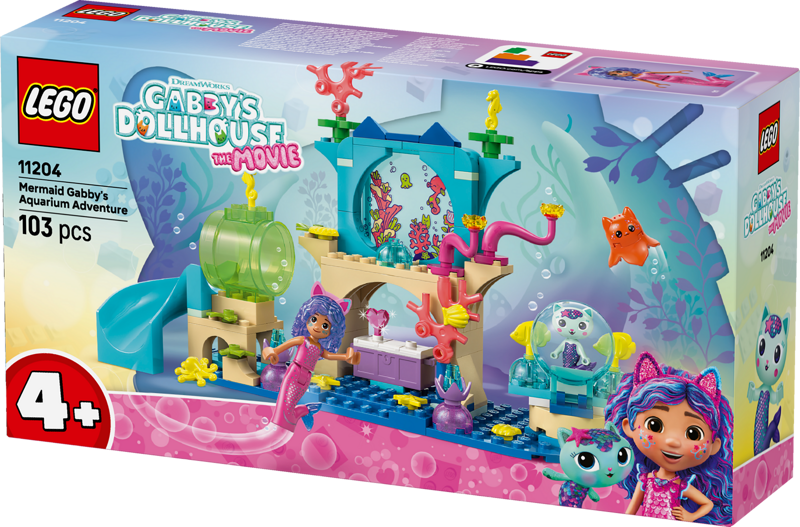 LEGO® Gabby's Dollhouse Mermaid Gabby's Aquarium Adventure (11204)
