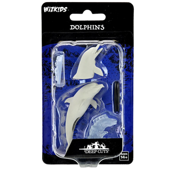 WizKids Deep Cuts Unpainted Miniatures Dolphins