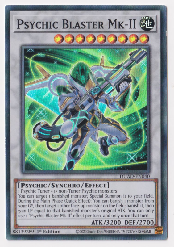 Psychic Blaster Mk-II (Super Rare) : DUAD-EN040 - Yu-Gi-Oh! Single Card Psychic Blaster Mk-II (Super Rare) : DUAD-EN040 - Yu-Gi-Oh! Single Card