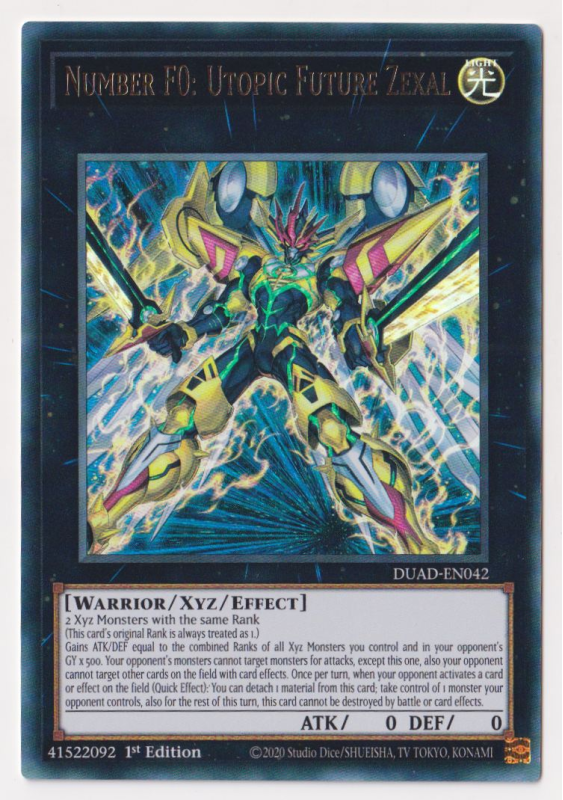 Number F0: Utopic Future Zexal (Ultra Rare) : DUAD-EN042 - Yu-Gi-Oh! Single Card Number F0: Utopic Future Zexal (Ultra Rare) : DUAD-EN042 - Yu-Gi-Oh! Single Card