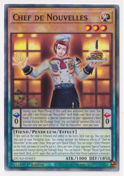 Chef de Nouvelles (Common) single card from Yu-Gi-Oh!