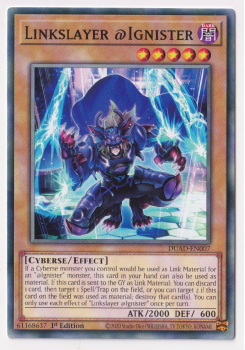 Linkslayer @Ignister (Common) single card from Yu-Gi-Oh!