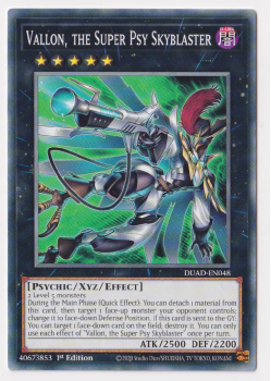 Vallon, the Super Psy Skyblaster (Common) single card from Yu-Gi-Oh!
