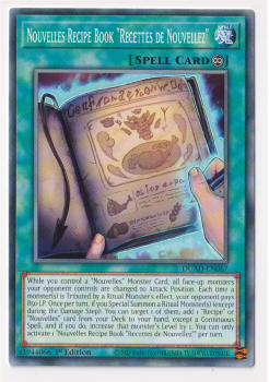 Nouvelles Recipe Book Recettes de Nouvellez (Common) single card from Yu-Gi-Oh!