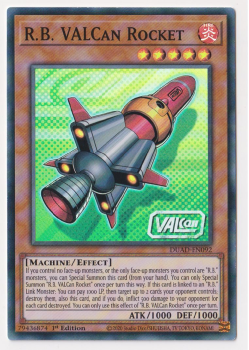 R.B. VALCan Rocket (Super Rare) single card from Yu-Gi-Oh!