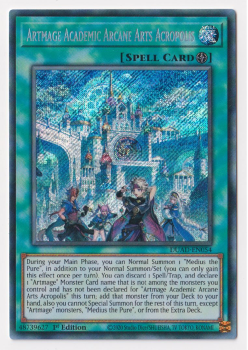 Artmage Academic Arcane Arts Acropolis (Secret Rare) single card from Yu-Gi-Oh!