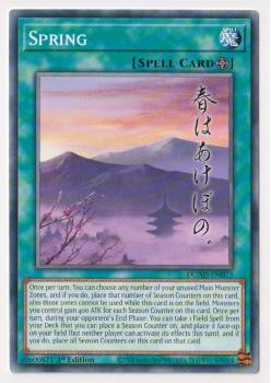 Spring (Common) single card from Yu-Gi-Oh!