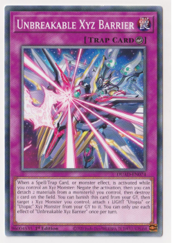 Unbreakable Xyz Barrier (Common) single card from Yu-Gi-Oh!