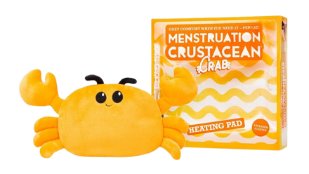 Menstruation Crustacean Crab Heating Pad For Period Cramps & Muscle Pain