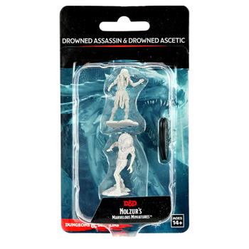 D&D Nolzur's Marvelous Unpainted Miniatures: Drowned Assassin & Drowned Ascetic